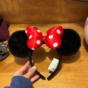 Disney Red and Black Minnie Mouse Ears Headband